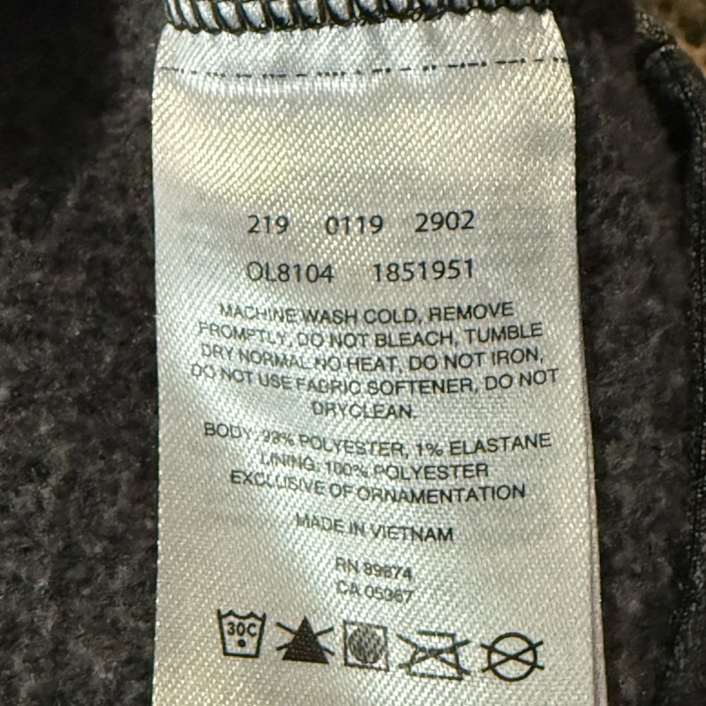 Mountain Hardwear Women’s Fleece Funnelneck Gray Sweatshirt Gorpcore Large - Picture 8 of 9